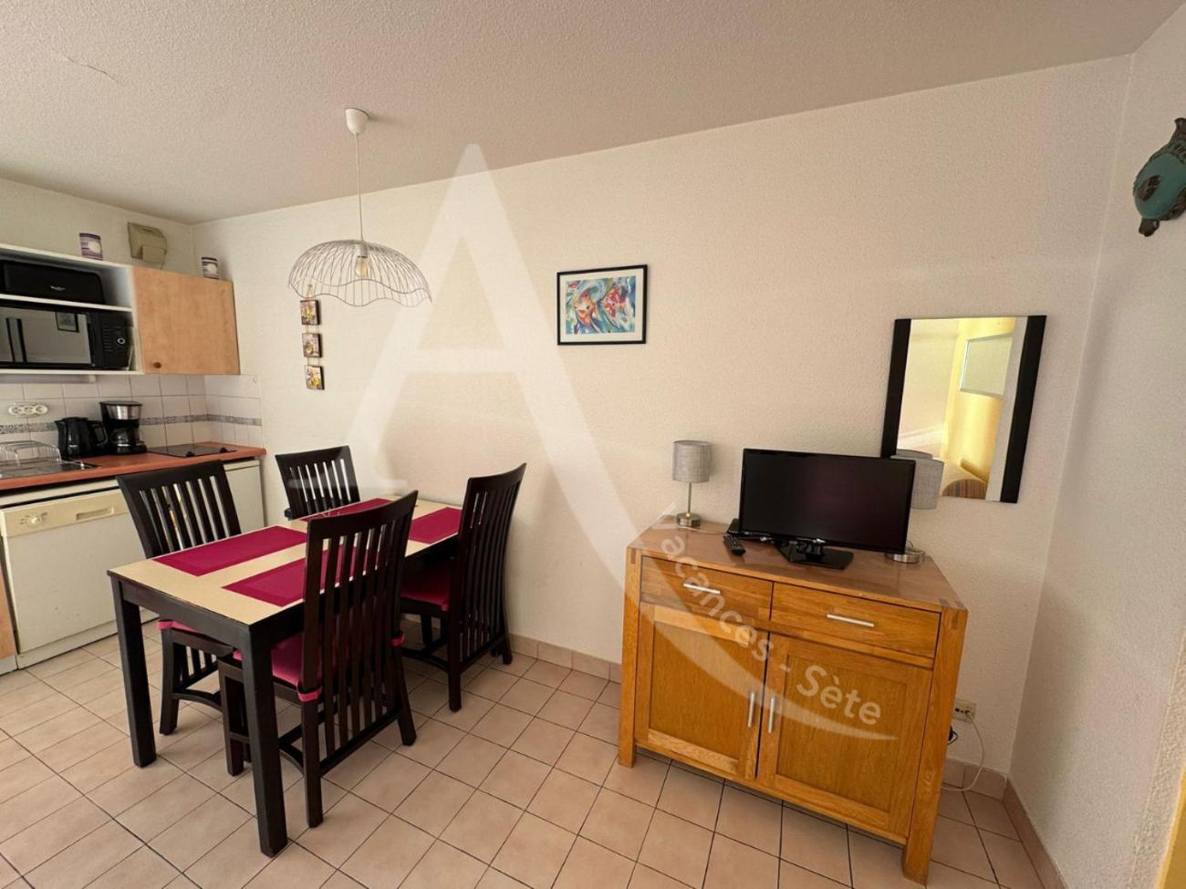 Studio 4 Pers, Pkg, 1Ere Ligne Mer, Piscine, Tennis Sete Exterior photo