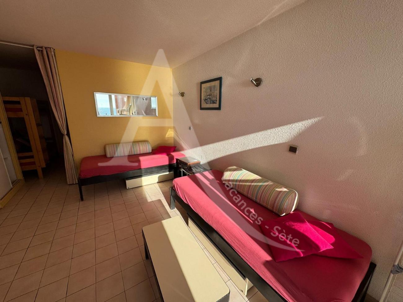 Studio 4 Pers, Pkg, 1Ere Ligne Mer, Piscine, Tennis Sete Exterior photo